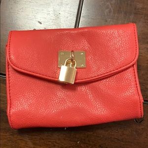 Coral/pink Clutch
